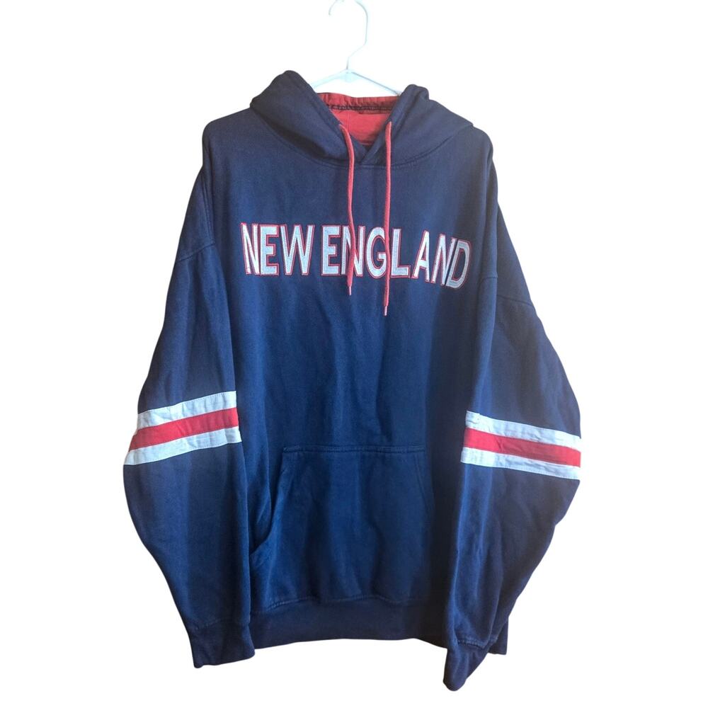 Black Canyon Outfitters Sport Sweatshirt New England 3XL Navy Hoodie 80% Cotton